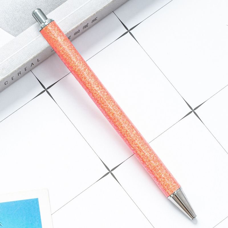 Press The Multicolor Metal Glitter Ball Point Pen