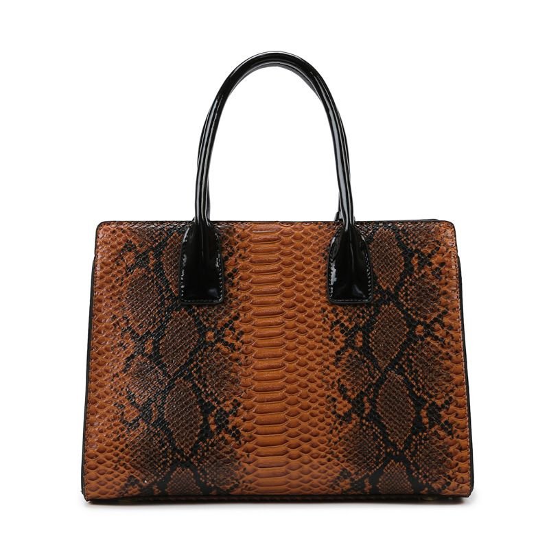 Fashion Crocodile Pattern Large Capacity Handbags