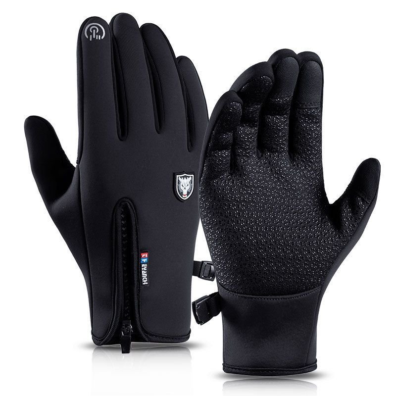 Winter Outdoor Waterproof Touch Screen Full Finger Sports Warm Cycling Gloves