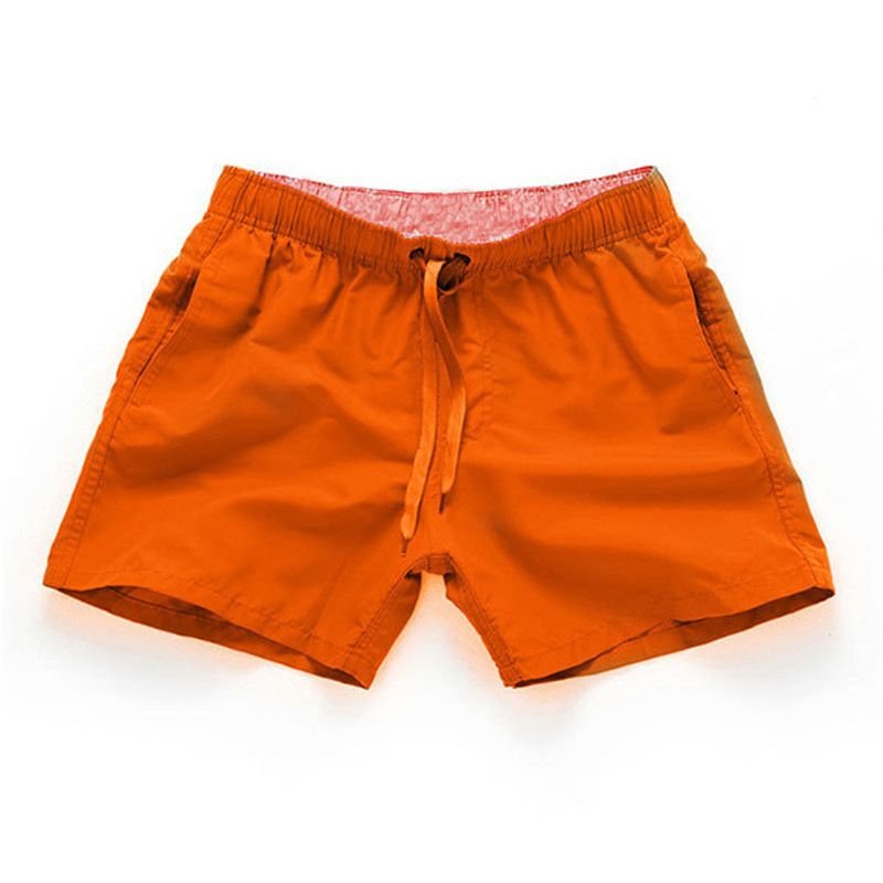 Men Fashion Candy Color Summer Beach Sports Swimwear Shorts