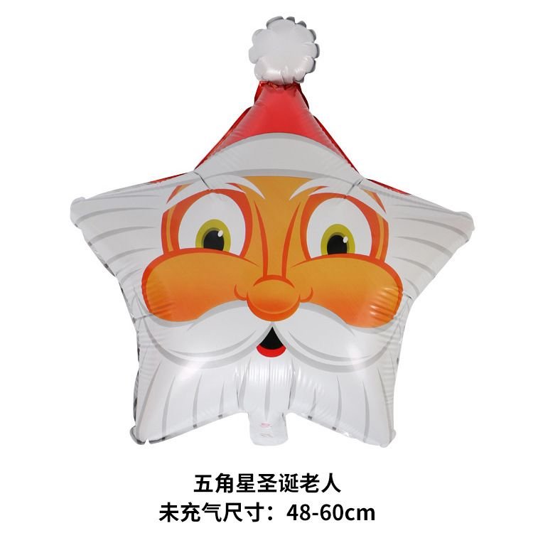 Christmas Cartoon Santa Snowman Sock Balloon Holiday Party Decoration