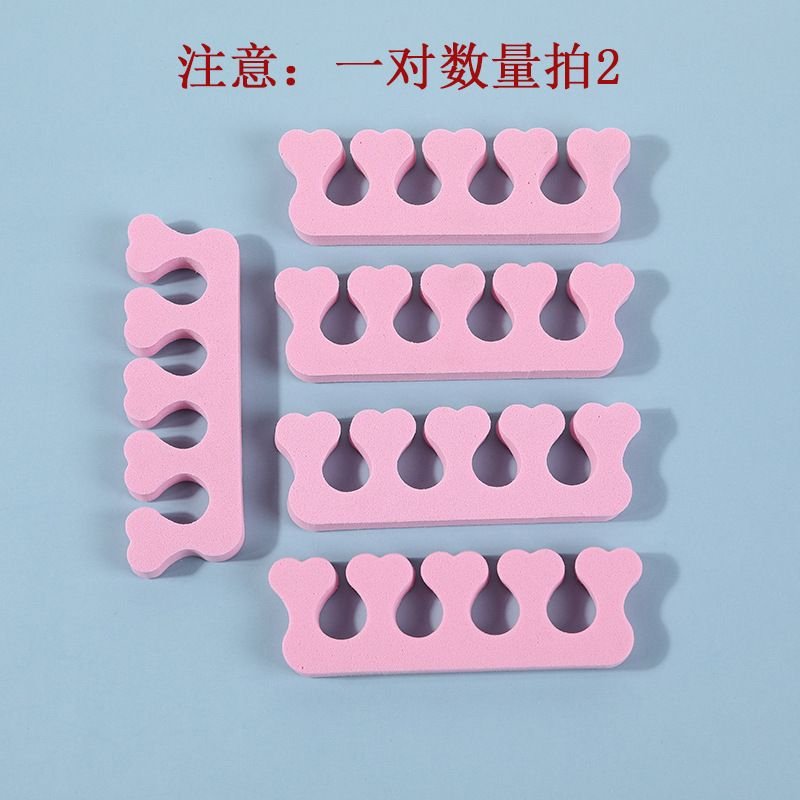 Toe Finger Sponge Separator Peach Heart Finger Separator Nail Art Shop Nail Polish Fixed Disposable Toe Divider 100pcs/Set