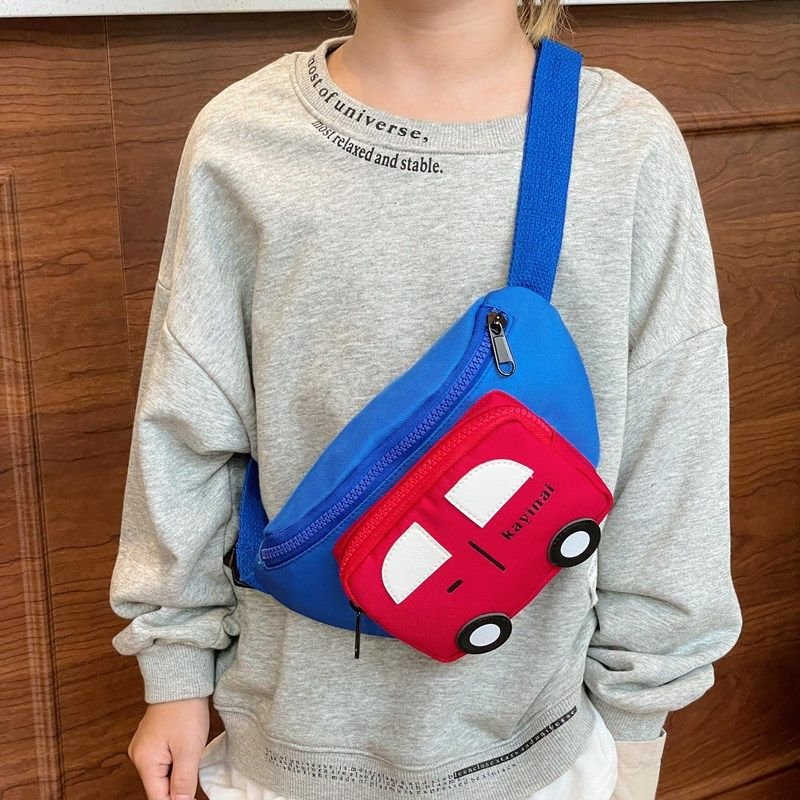 Kids Unisex Fashion Casual Cute Car Waist Chest Bag