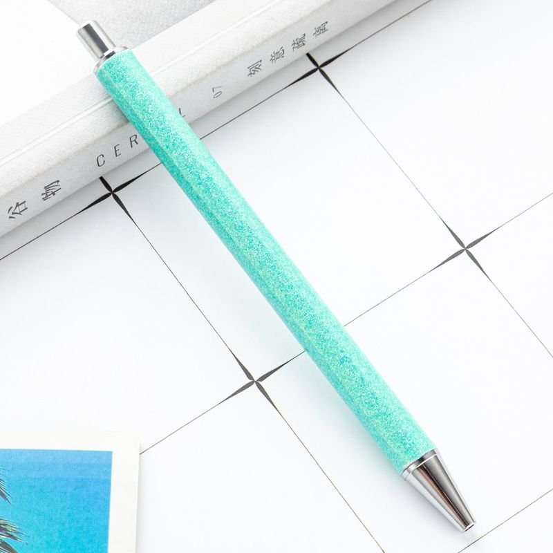 Press The Multicolor Metal Glitter Ball Point Pen