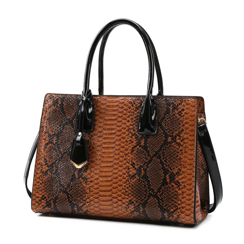 Fashion Crocodile Pattern Large Capacity Handbags