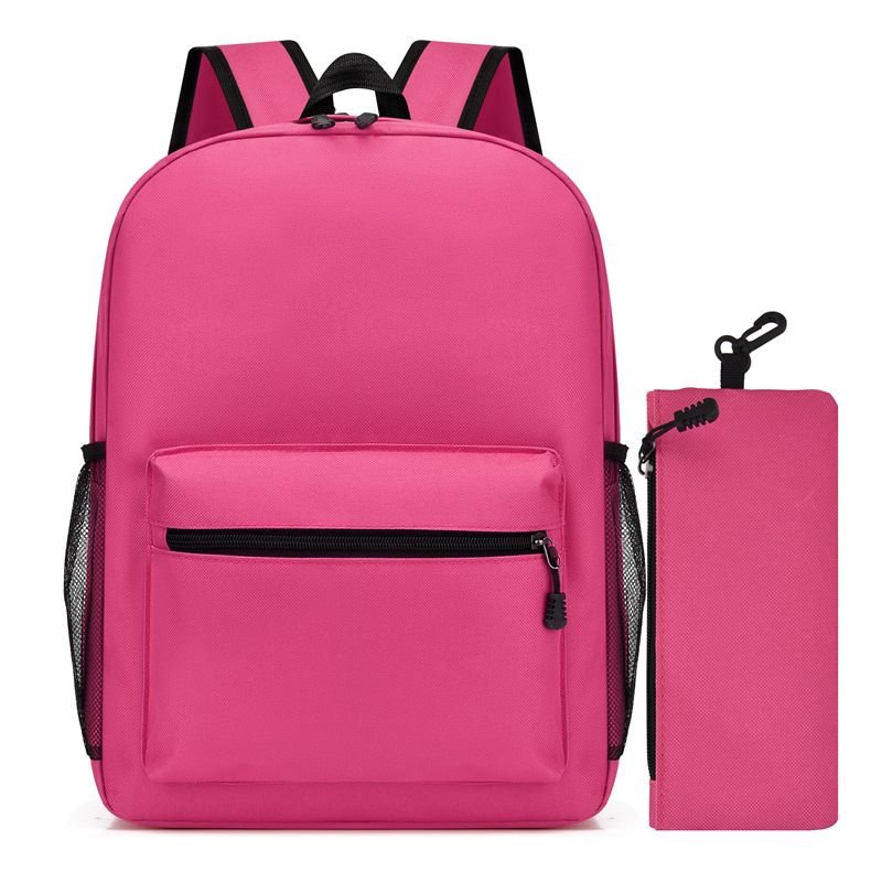 Simple Solid Color Large Capacity Backpack