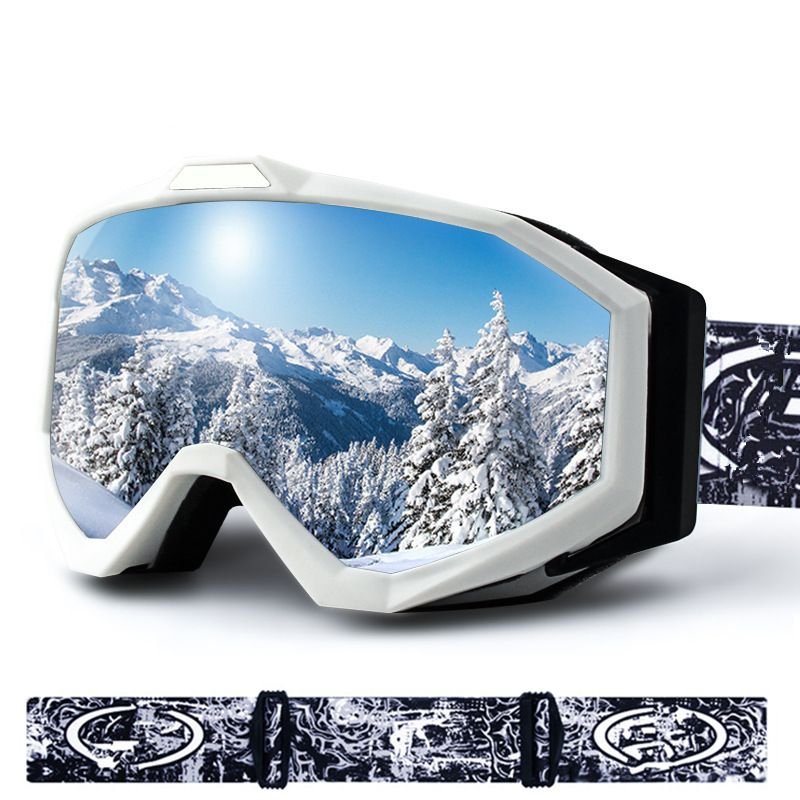 Outdoor Double-Layer Anti-Fog Large Cylindrical Card Near-View Mirror Ski Goggles