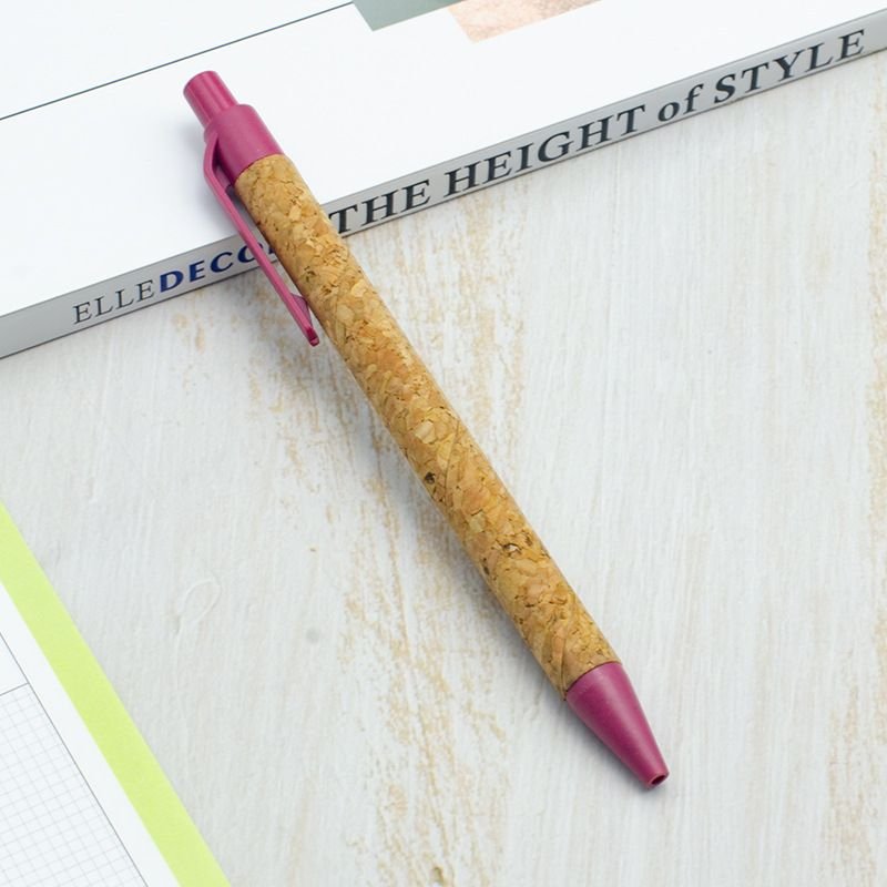 Simple Cork Environmental Protection Wheat Straw Material Ballpoint Pen