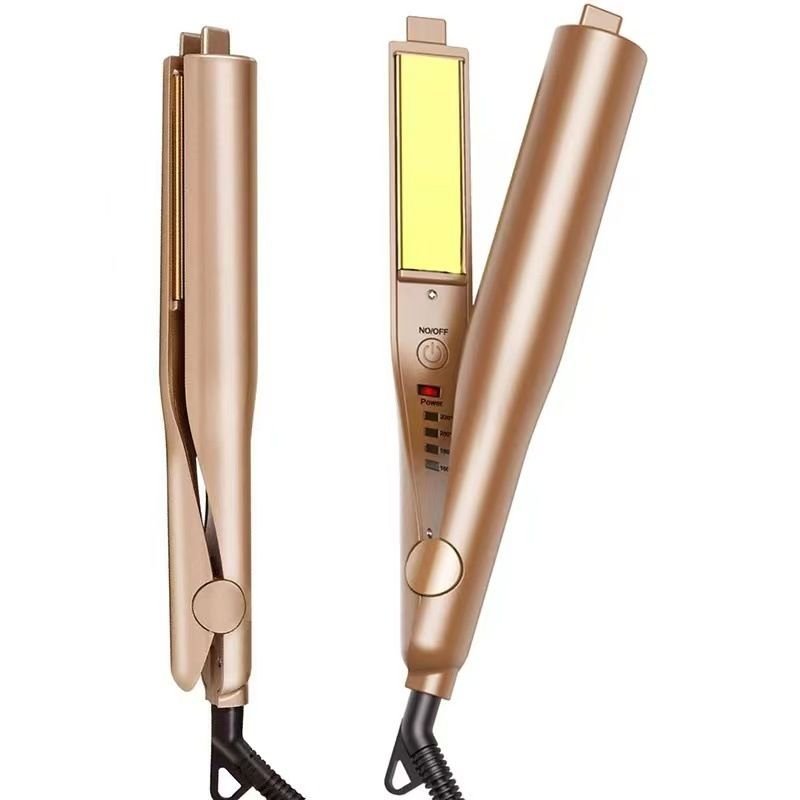 Multifunctional Gold Splint Roll Straight Double-Use Modeling Five-Speed Temperature Control Hair Straightener Appliance