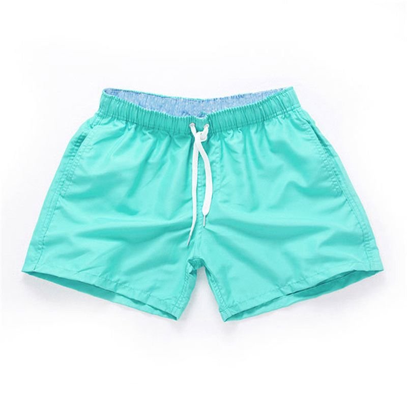 Men Fashion Candy Color Summer Beach Sports Swimwear Shorts