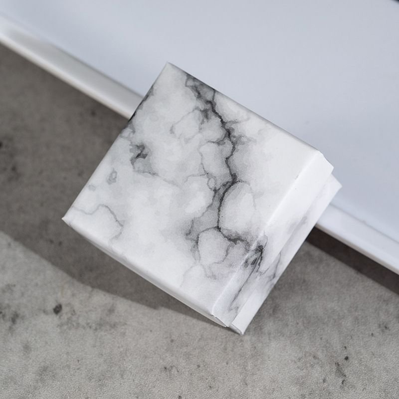Fashion White Marble Pattern Jewelry Packaging Gift Box
