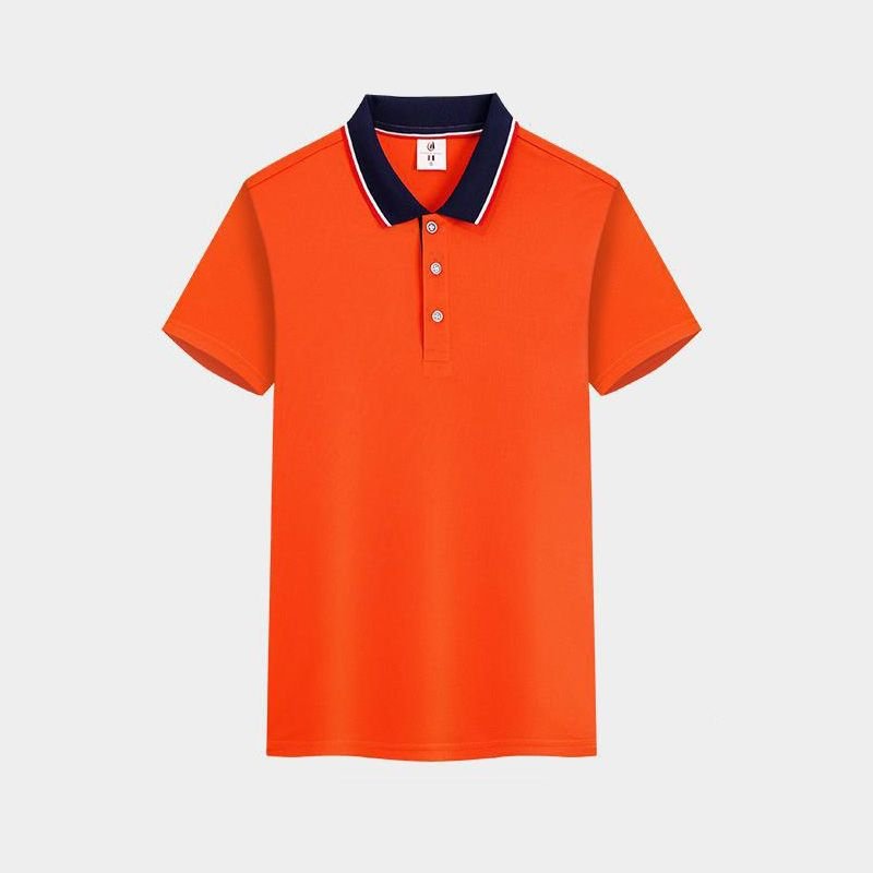 Unisex Color Matching Lapel Advertising Logo Custom Polo Shirt