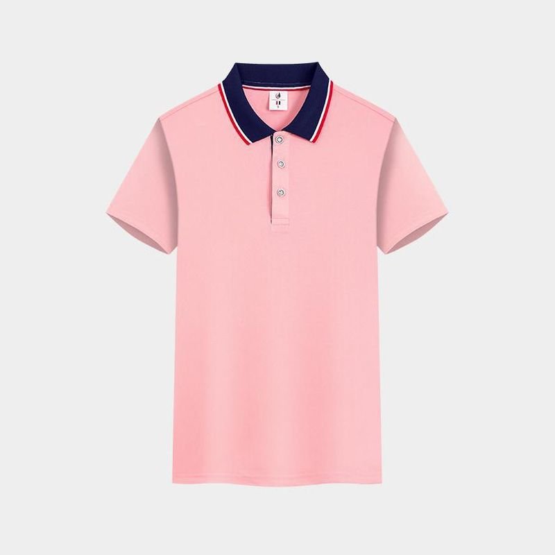 Unisex Color Matching Lapel Advertising Logo Custom Polo Shirt