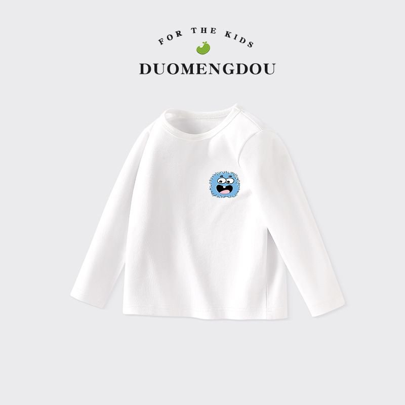 Kids Toddler Boys Girls Casual Cute Cartoon Print Long Sleeve Round Neck T-Shirt