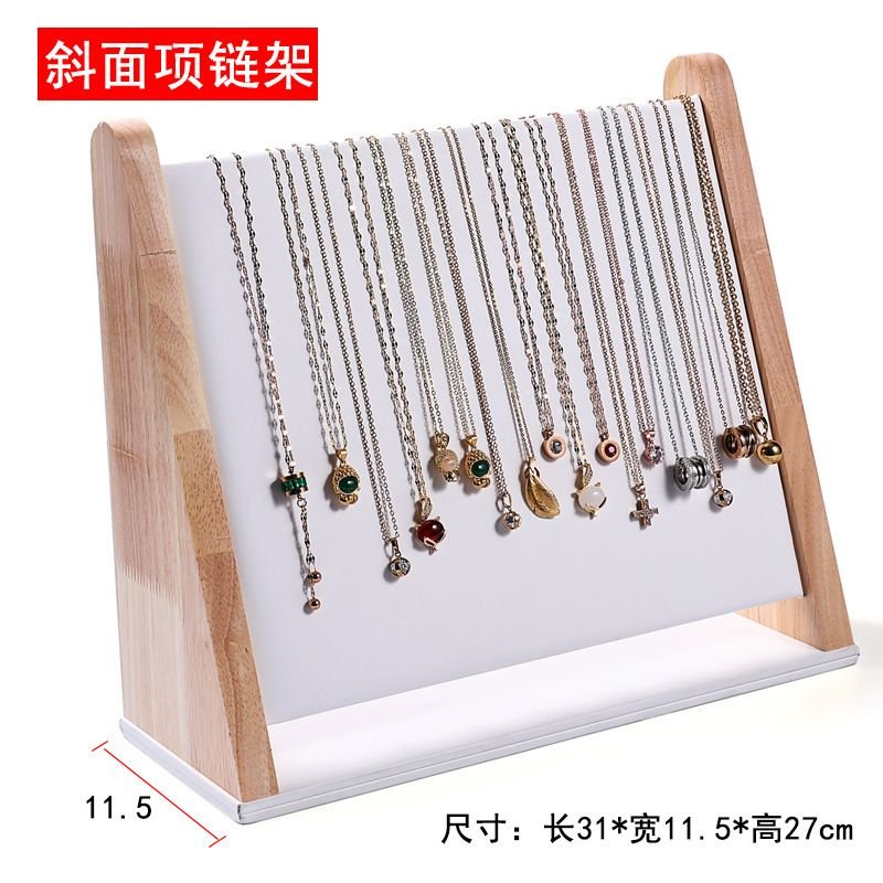 Fashion Vertical Beveled Necklace Bracelet Display Stand