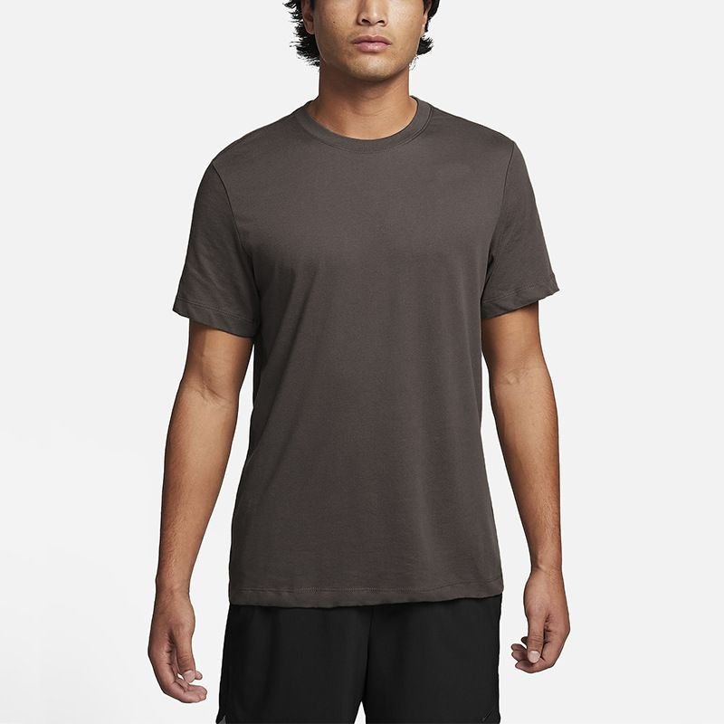 Men Casual Basic Solid Color Quick Drying Short Sleeve Round Neck Sports T-Shirt