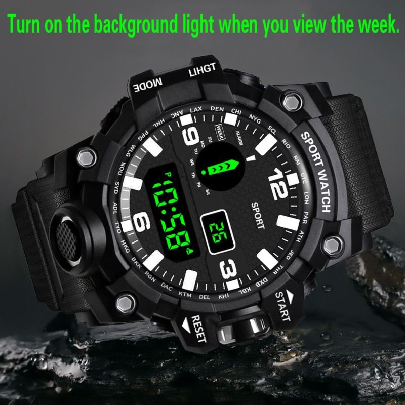 Men'S Fashion Multifunctional Outdoor Running Sports Watch