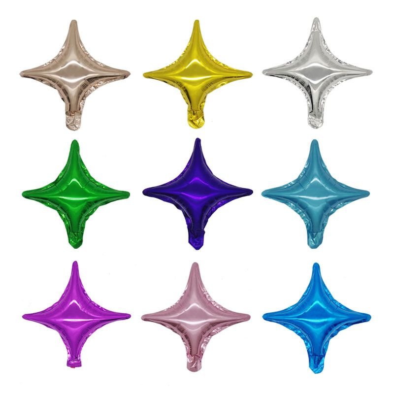 10 Inch Four-Point Star Aluminum Balloon Birthday Party Decoration 50-Set