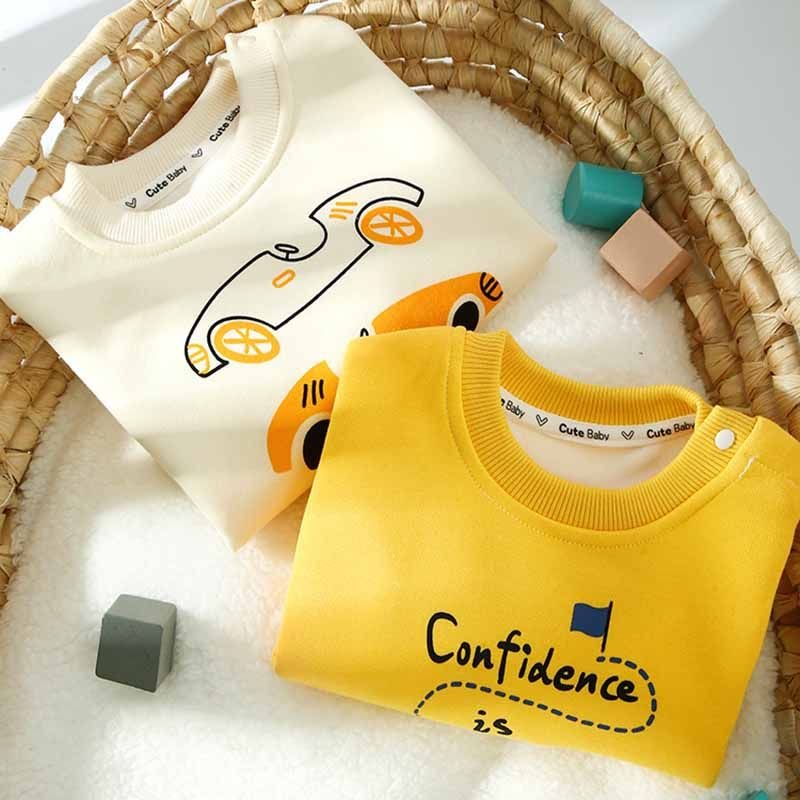 Kids Toddler Boys Girls Spring Autumn Casual Cute Cartoon Print Long Sleeve Sweatshirts