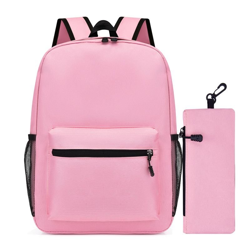 Simple Solid Color Large Capacity Backpack