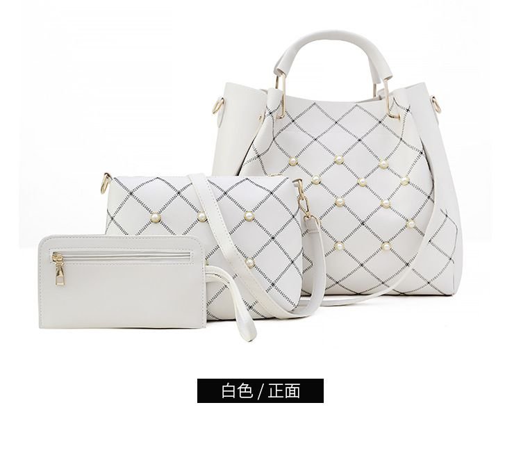 Women Fashion Large-Capacity Handbag Three-Piece Set