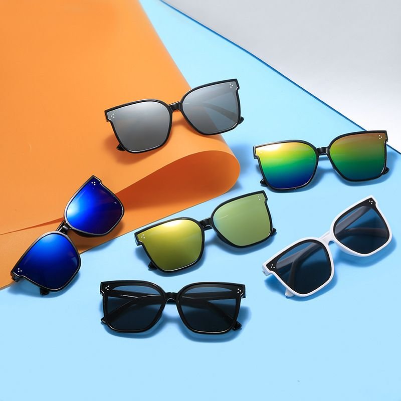 Kids Unisex Fashion Casual Cute Square Frame Gradient Color Sunglasses