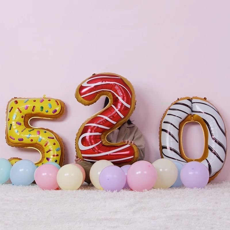 40 Inch Donut Candy Large Digital Balloon Birthday Party Decoration