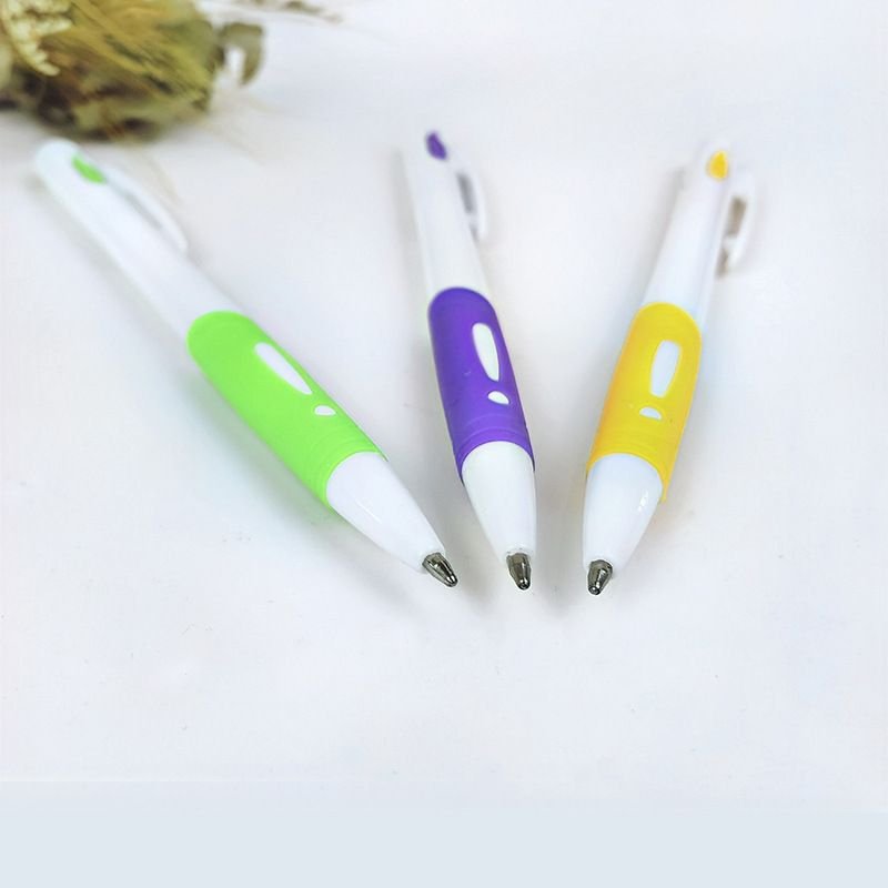 Simple Candy Color Push Ballpoint Pen Student Stationery